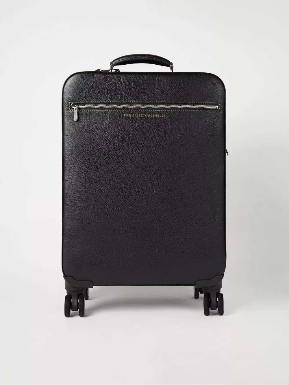 Brunello Cucinelli grained leather suitcase Men 0114