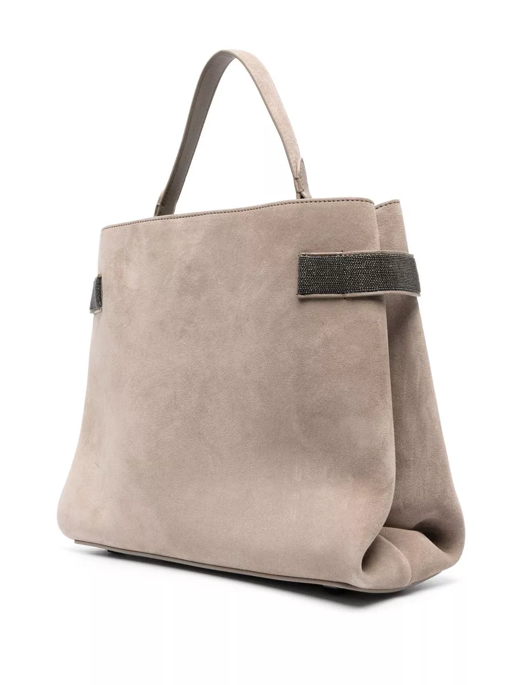 Brunello Cucinelli Monili-detail suede tote bag Women 0113