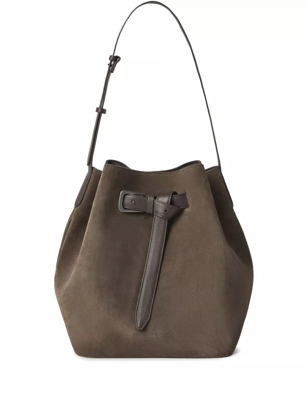 Brunello Cucinelli large Sartorial suede bucket bag Women 0116