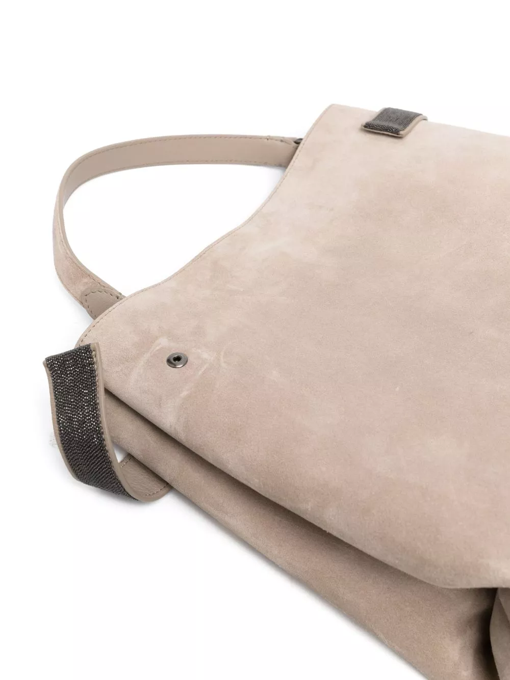 Brunello Cucinelli Monili-detail suede tote bag Women 0113