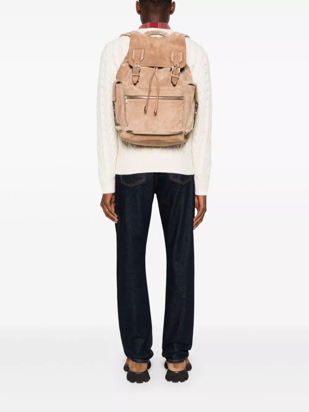 Brunello Cucinelli suede backpack Men 0114